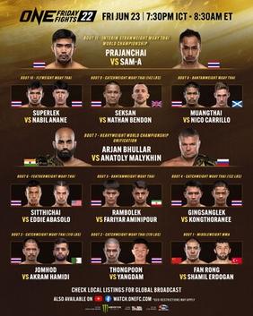 Get Ready for Action: Full Fight Card Revealed for ONE Friday Fights 110 on May 30!